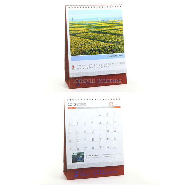Landscape Desk Calendar Printing,2017 Desk Calendar Printing