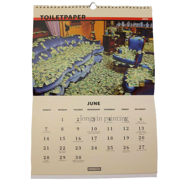 New Wall Calendar Printing in China,Make Wall Calendar