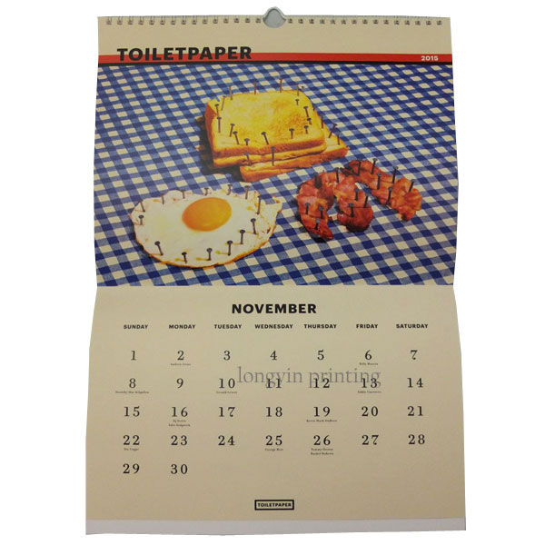 New Wall Calendar Printing in China,Make Wall Calendar