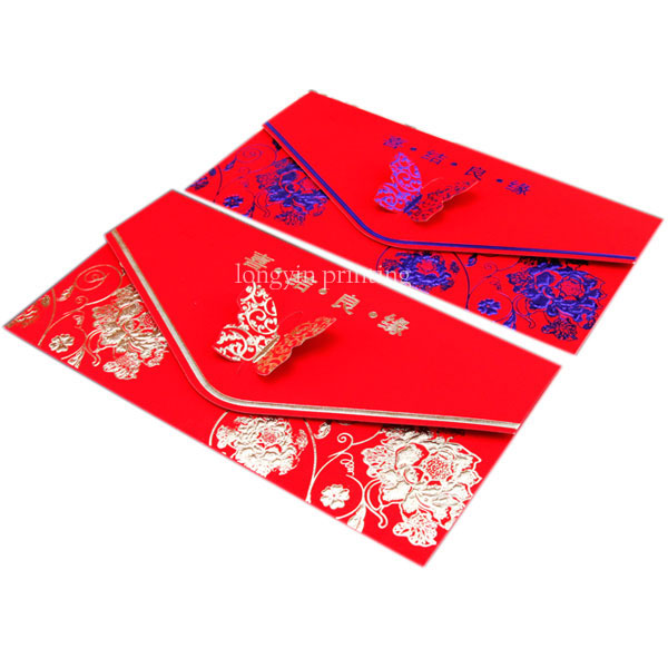 Wholesale New Style Wedding Red Pockets,Money Packet Printing