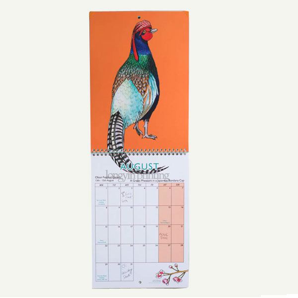 China Wall Calendar 2017 Printing, Calendar Printing