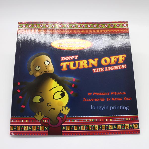 Children softcover book . Softcover kids book printing