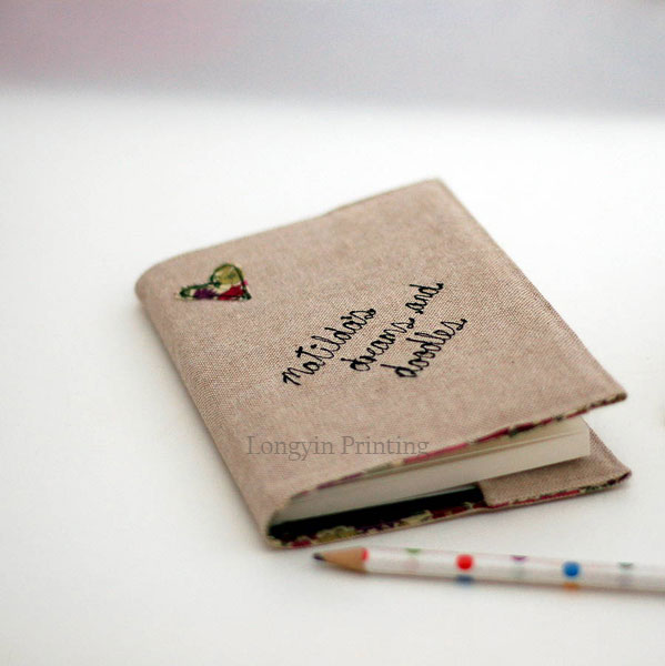 High quality fabric notebook printing