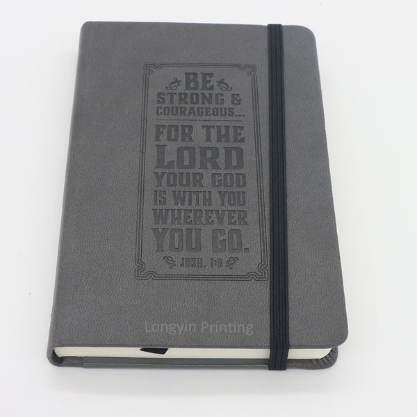 Pocket size leather cover notebook printing