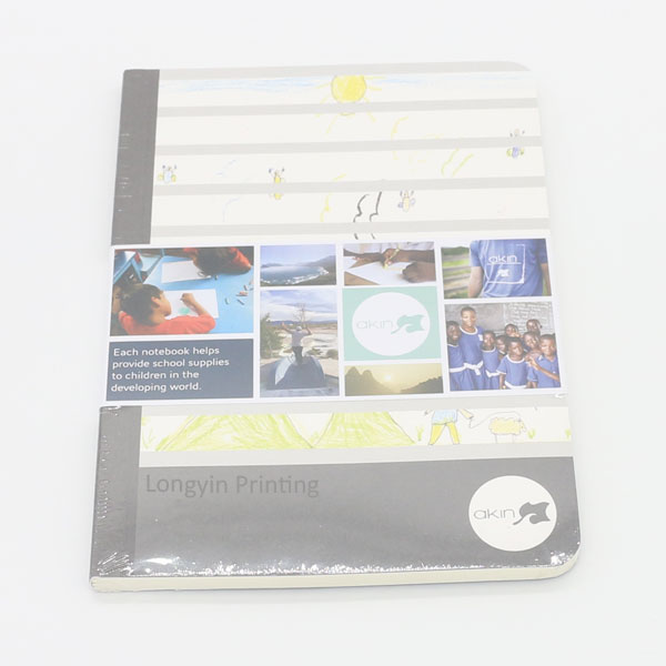 A6 size paperback notebook notepad printing
