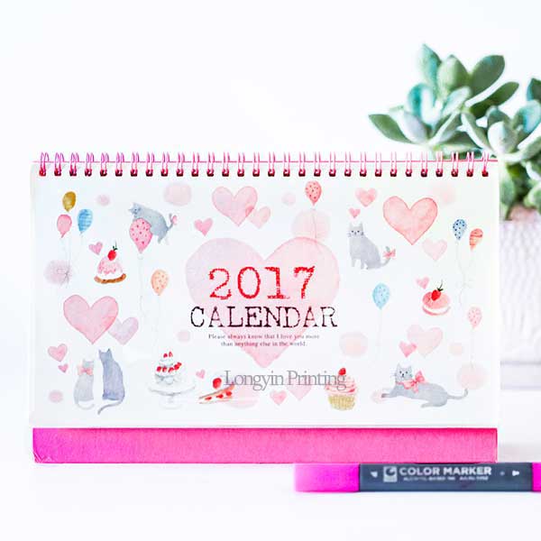 Exquisite 2017 Desk Calendar Printing,Make Calendar